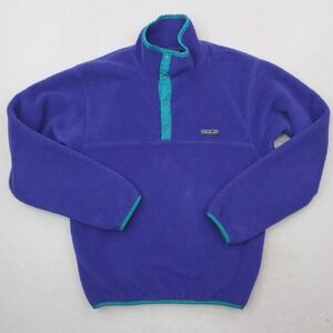 Vintage Patagonia Synchilla Snap-T Fleece Jacket Mens Small Blue USA Made 90s